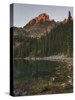 Lake O'Hara at sunset, Yoho National Park, UNESCO World Heritage Site, British Columbia, Canadian R-JIA HE-Stretched Canvas