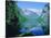 Lake 'Obersee' and ' Watzmann' mountain, Bavaria, Berchtesgarden, Germany-Herbert Kehrer-Stretched Canvas