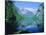 Lake 'Obersee' and ' Watzmann' mountain, Bavaria, Berchtesgarden, Germany-Herbert Kehrer-Mounted Photographic Print