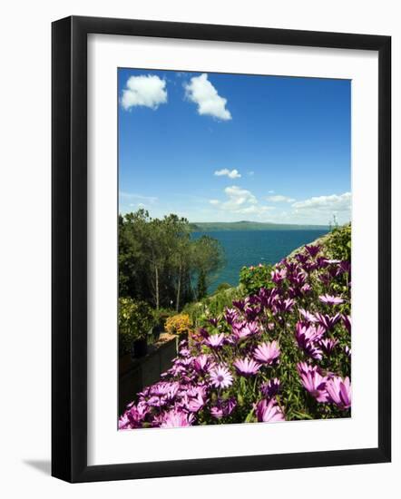 Lake of Bolsena, View from Capodimonte, Viterbo, Lazio, Italy, Europe-Tondini Nico-Framed Photographic Print