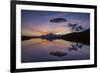 Lake of Campagneda at Sunset, in the Background Disgrazia Mountain, Malenco Valley, Lombardy, Italy-ClickAlps-Framed Photographic Print