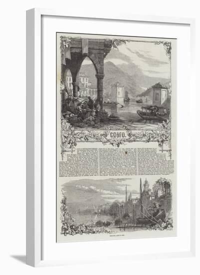 Lake of Como-null-Framed Giclee Print