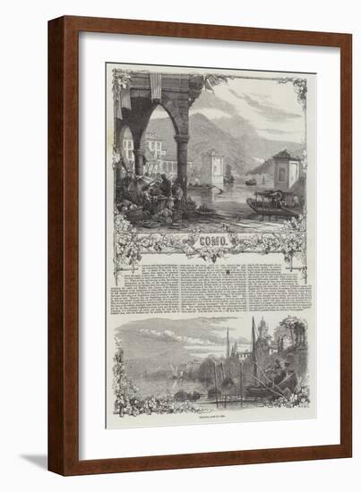 Lake of Como-null-Framed Giclee Print