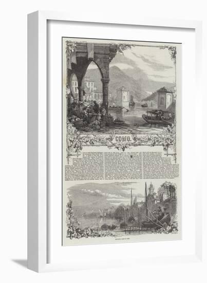 Lake of Como-null-Framed Giclee Print