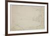 Lake of Dead Trees, Catskill, 1825 (Graphite Pencil on Off-White Paper)-Thomas Cole-Framed Giclee Print