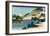 Lake of Hakone in Sagami Province-Katsushika Hokusai-Framed Art Print