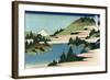 Lake of Hakone in Sagami Province-Katsushika Hokusai-Framed Art Print