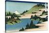 Lake of Hakone in Sagami Province-Katsushika Hokusai-Stretched Canvas