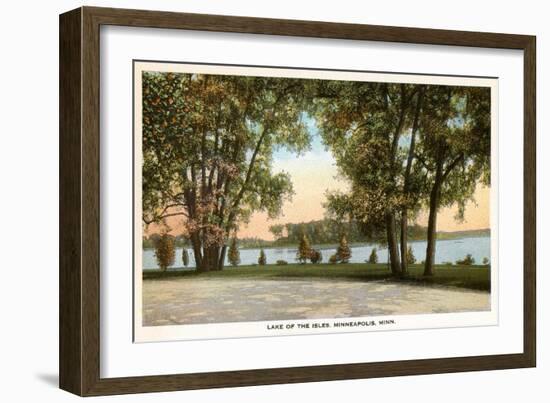 Lake of Isles, Minneapolis, Minnesota-null-Framed Art Print