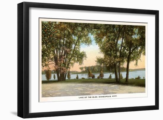 Lake of Isles, Minneapolis, Minnesota-null-Framed Art Print