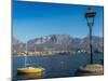 Lake of Lecco, a branch of Lake Como in the southern Alps with the city of Lecco in the background,-Alexandre Rotenberg-Mounted Photographic Print