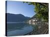 Lake of Lugano, Lugano, Canton Tessin, Switzerland, Europe-Angelo Cavalli-Stretched Canvas