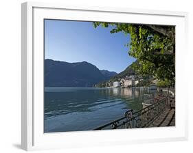 Lake of Lugano, Lugano, Canton Tessin, Switzerland, Europe-Angelo Cavalli-Framed Photographic Print