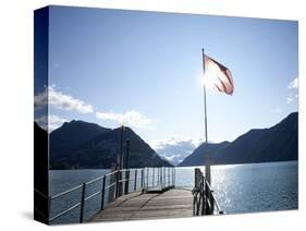 Lake of Lugano, Lugano, Canton Tessin, Switzerland, Europe-Angelo Cavalli-Stretched Canvas