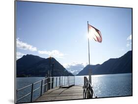 Lake of Lugano, Lugano, Canton Tessin, Switzerland, Europe-Angelo Cavalli-Mounted Photographic Print