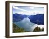 Lake of Lugano, Lugano, Canton Tessin, Switzerland, Europe-Angelo Cavalli-Framed Photographic Print