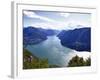 Lake of Lugano, Lugano, Canton Tessin, Switzerland, Europe-Angelo Cavalli-Framed Photographic Print