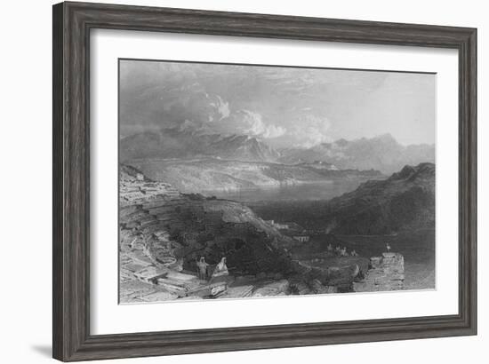 Lake of Tiberias, or Sea of Galilee-Thomas Allom-Framed Giclee Print