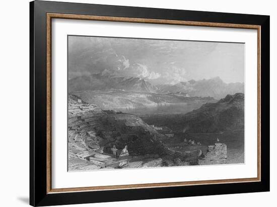 Lake of Tiberias, or Sea of Galilee-Thomas Allom-Framed Giclee Print