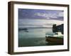 Lake Ohrid Harbor and Water Taxi, Macedonia-Walter Bibikow-Framed Photographic Print