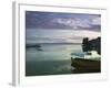 Lake Ohrid Harbor and Water Taxi, Macedonia-Walter Bibikow-Framed Photographic Print