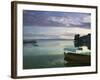 Lake Ohrid Harbor and Water Taxi, Macedonia-Walter Bibikow-Framed Photographic Print