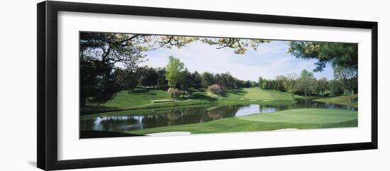 Lake on a Golf Course, Congressional Country Club, Bethesda, Maryland, USA-null-Framed Photographic Print