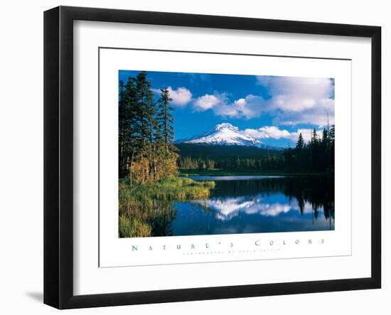 Lake on Mt Hood-unknown unknown-Framed Photo