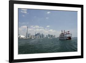 Lake Ontario Skyline, Sightseeing Paddlewheel Boat, Toronto, Ontario, Canada-Cindy Miller Hopkins-Framed Photographic Print