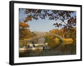 Lake Onuma and Mount Komaga-Dake, Onuma Quasi-National Park, Hokkaido, Japan-Schlenker Jochen-Framed Photographic Print