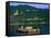 Lake Orta and San Giulio Island, Orta San Giulio, Italian Lakes, Piedmont, Italy-Steve Vidler-Framed Stretched Canvas