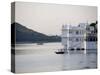 Lake Palace at Sunrise, Udaipur, Rajasthan, India, Asia-Annie Owen-Stretched Canvas