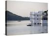 Lake Palace at Sunrise, Udaipur, Rajasthan, India, Asia-Annie Owen-Stretched Canvas