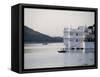 Lake Palace at Sunrise, Udaipur, Rajasthan, India, Asia-Annie Owen-Framed Stretched Canvas