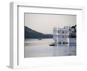 Lake Palace at Sunrise, Udaipur, Rajasthan, India, Asia-Annie Owen-Framed Photographic Print