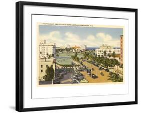 Lake Pancoast, Miami Beach, Florida-null-Framed Art Print