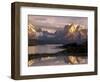 Lake Pehoe and Paine Grande at Sunrise, Torres del Paine National Park, Patagonia, Chile-Theo Allofs-Framed Photographic Print