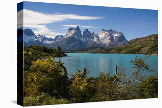 Lake Pehoe in the Torres Del Paine National Park, Patagonia, Chile, South America-Michael Runkel-Stretched Canvas
