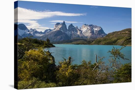 Lake Pehoe in the Torres Del Paine National Park, Patagonia, Chile, South America-Michael Runkel-Stretched Canvas