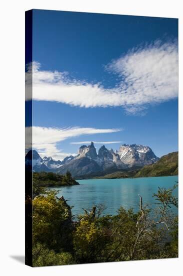 Lake Pehoe in the Torres Del Paine National Park, Patagonia, Chile, South America-Michael Runkel-Stretched Canvas