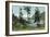 Lake Pend d'Oreille, Idaho, View of the Lake from a Fenced in Yard-Lantern Press-Framed Art Print