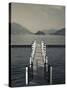 Lake Pier, Tremezzo, Como Province, Italy-Walter Bibikow-Stretched Canvas