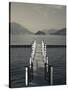 Lake Pier, Tremezzo, Como Province, Italy-Walter Bibikow-Stretched Canvas