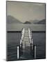 Lake Pier, Tremezzo, Como Province, Italy-Walter Bibikow-Mounted Photographic Print