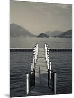 Lake Pier, Tremezzo, Como Province, Italy-Walter Bibikow-Mounted Photographic Print