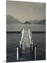 Lake Pier, Tremezzo, Como Province, Italy-Walter Bibikow-Mounted Photographic Print