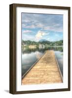 Lake Pier Vertical-Robert Goldwitz-Framed Giclee Print