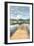 Lake Pier Vertical-Robert Goldwitz-Framed Giclee Print