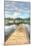Lake Pier Vertical-Robert Goldwitz-Mounted Giclee Print