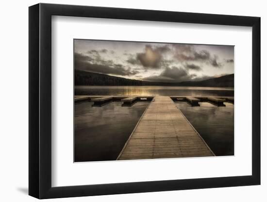 Lake Pier-David Lorenz Winston-Framed Art Print